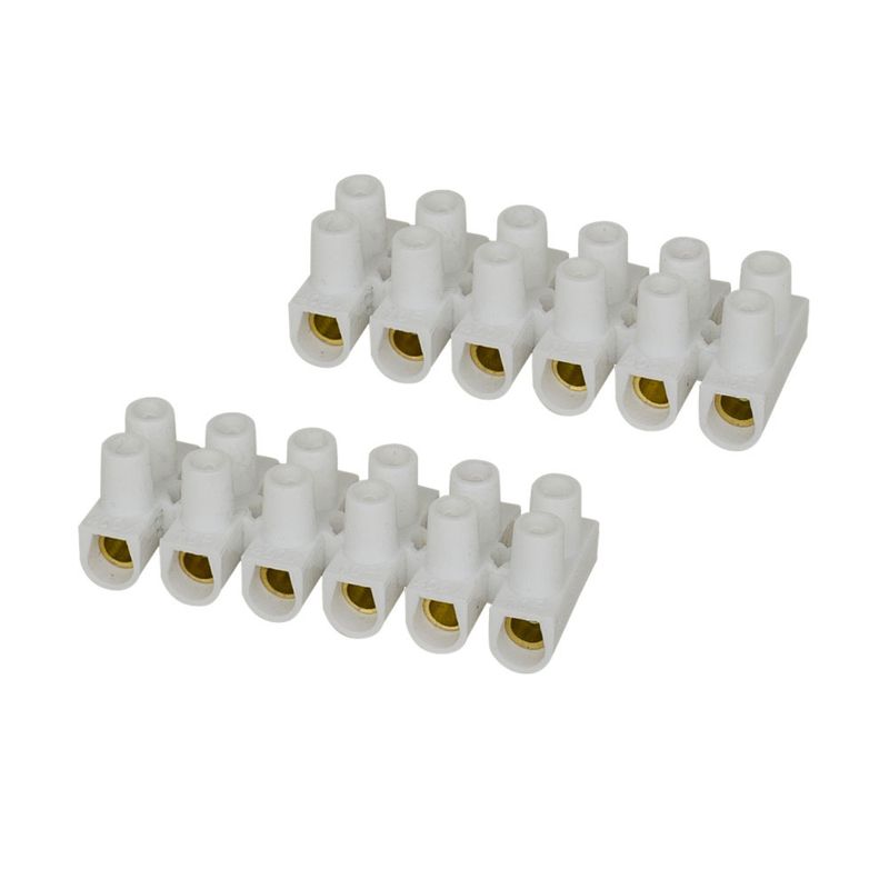 Set 2 morsettiere 6 poli sezione 4 mm²