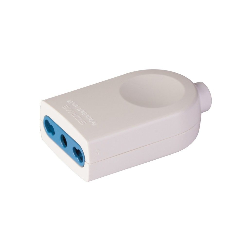 Presa mobile bivalente 10/16A 2P+T