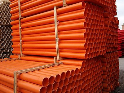 Tubi e raccordi pvc arancio edilizia
