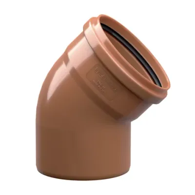 Curva pvc fognatura SN4 45° ø 160mm Curva pvc fognatura SN4 45° ø 160mm