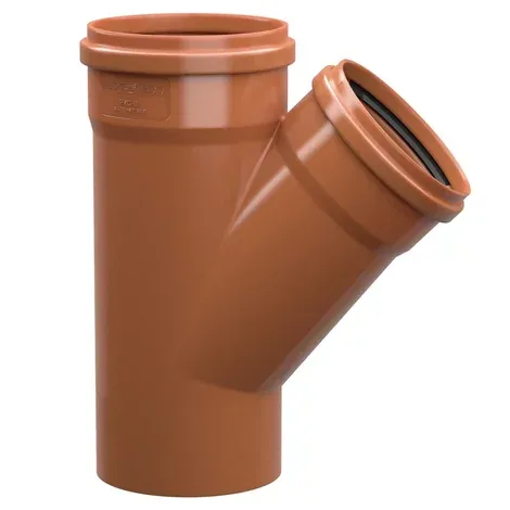 Braga pvc fognatura SN4 RIDOTTA 45° ø 200/125mm