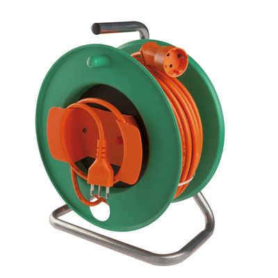 AVVOLGICAVO per TOSAERBA C/SPINA 16A 2P+T + PRESA MOBILE 25mt