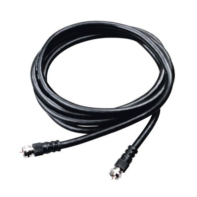 Polypool CAVETTO PER RACCORDO TV "Tipo F" SATELLITARE C/SPINE - 2mt Nero