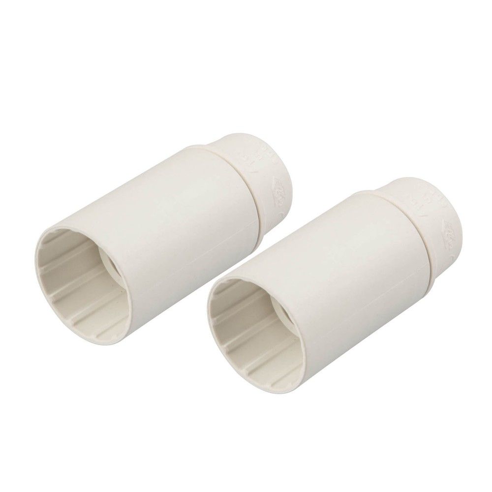 Polypool PORTALAMPADA E14 CORPO LISCIO Bianco (cf.2pz)