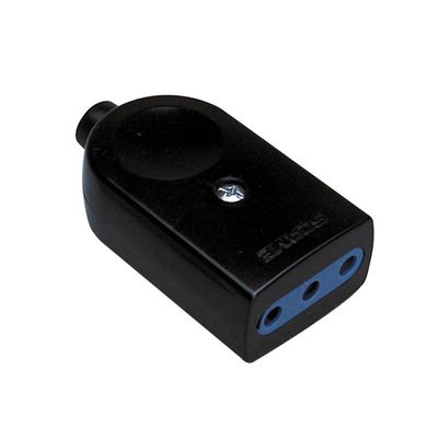 Presa BlueLine 10A 2P+T Nero