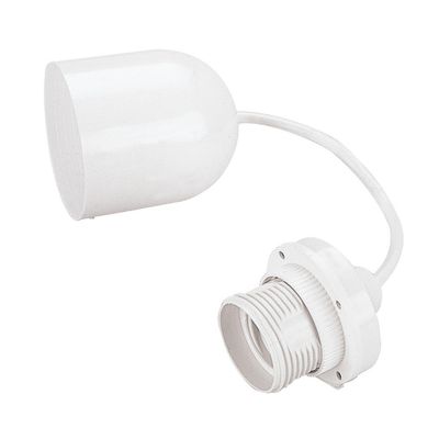 Polypool PUNTO LUCE DA SOFFITTO C/CAVO E PORTALAMP. Bianco