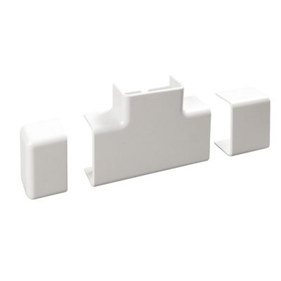 Kit accessori canale portacavi 40x20mm (1 Giunto/1 Giunto T/1 Tappo)