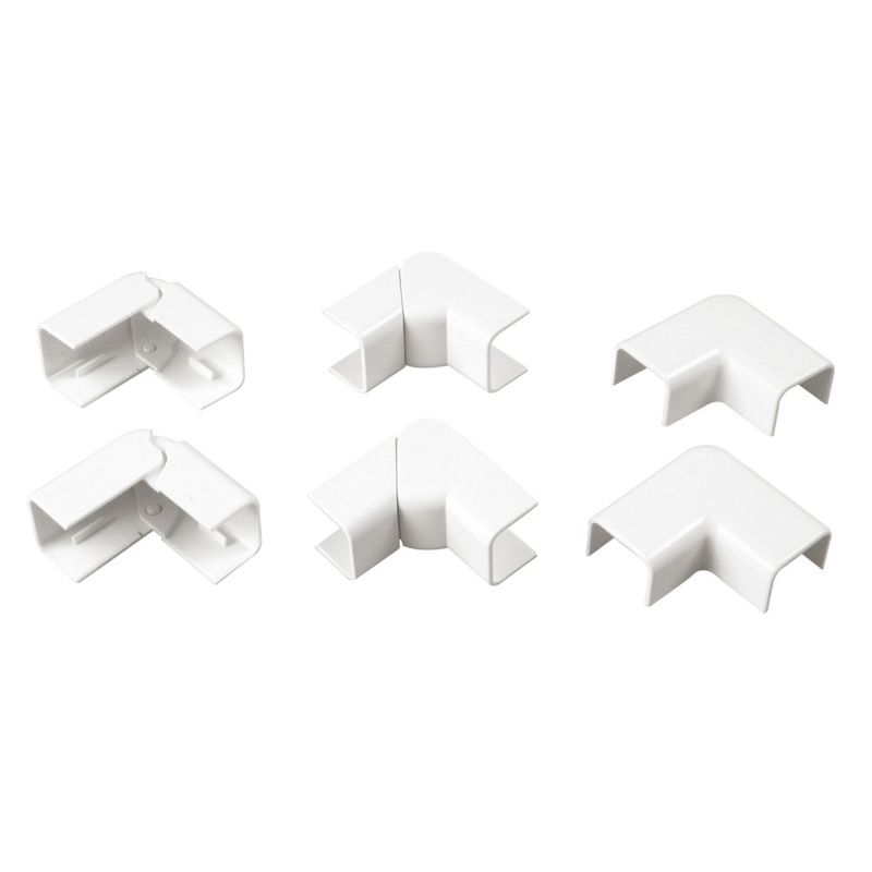 Kit accessori canale portacavi  20x15mm (2 Angoli Est./2 Int./2 Piani)