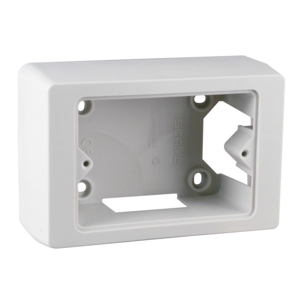 Polypool SCATOLA PORTAPLACCA DA PARETE RETTANG. 92x63x42,5mm Grigio