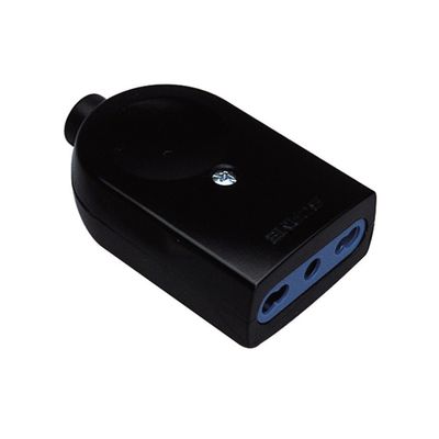 Polypool PRESA MOBILE BIVALENTE 10/16A 2P+T Nero
