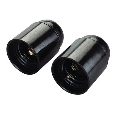 Polypool PORTALAMPADA E27 CORPO LISCIO Nero (cf.2pz)