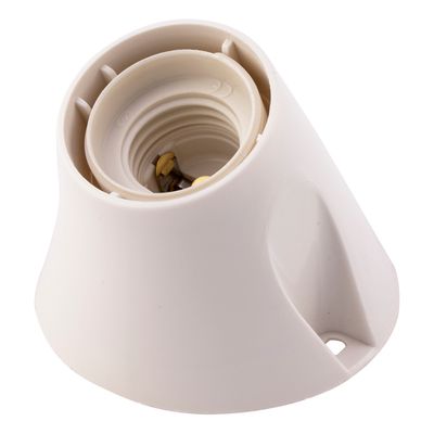 Polypool PORTALAMPADA E27 BASE INCLINATA Bianco