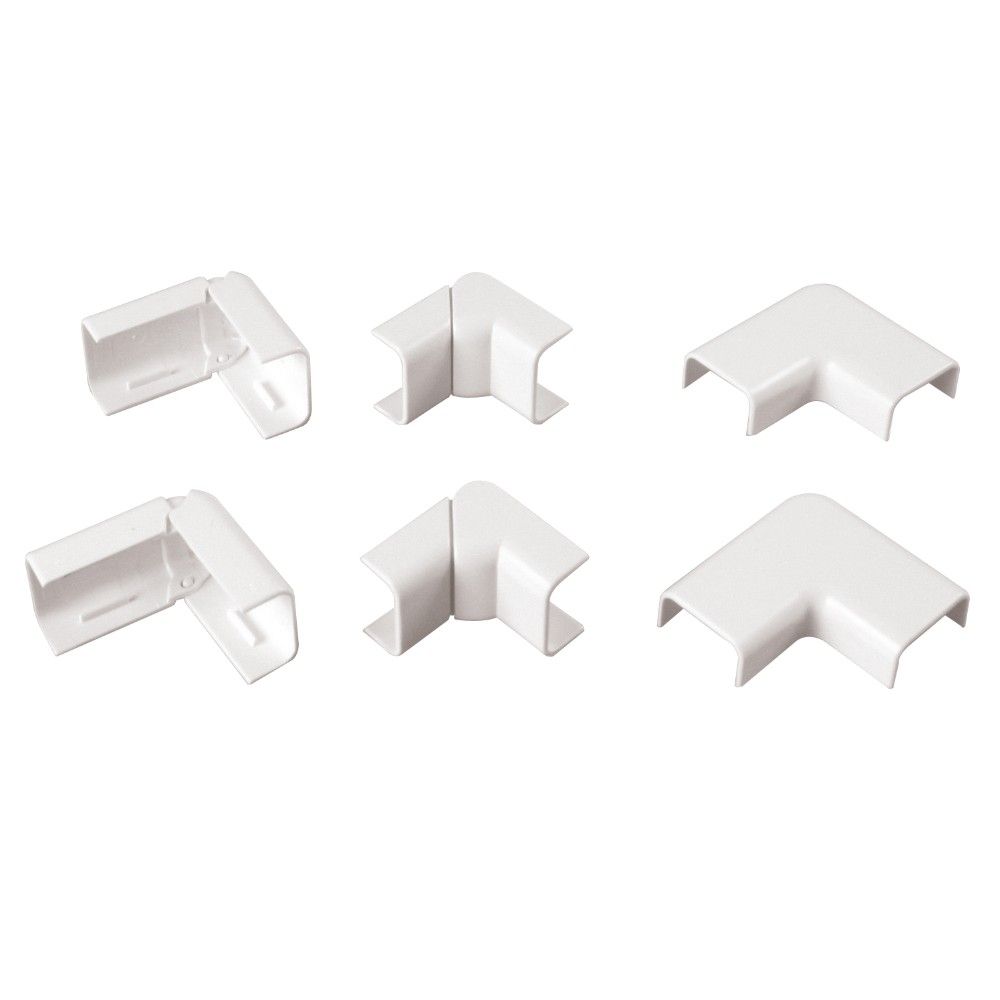 Polypool KIT ACCESSORI CANALE 20x10mm (2 Ang. Est./2 Int./2 Piani)