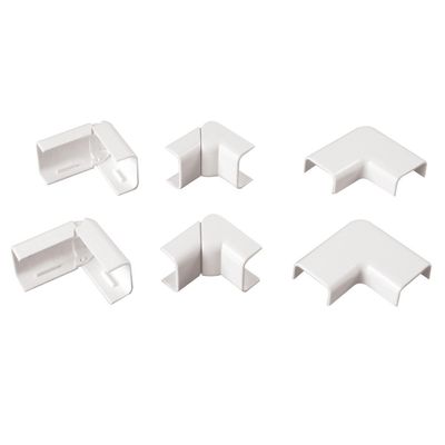 Polypool KIT ACCESSORI CANALE 20x10mm (2 Ang. Est./2 Int./2 Piani)
