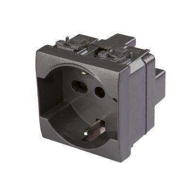 Frutto presa pluristandard 10/16A iNero