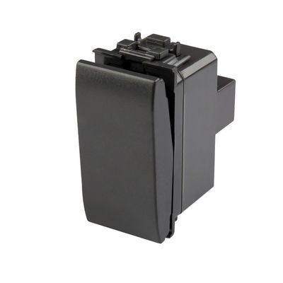 Frutto interruttore unipolare 16A Nero