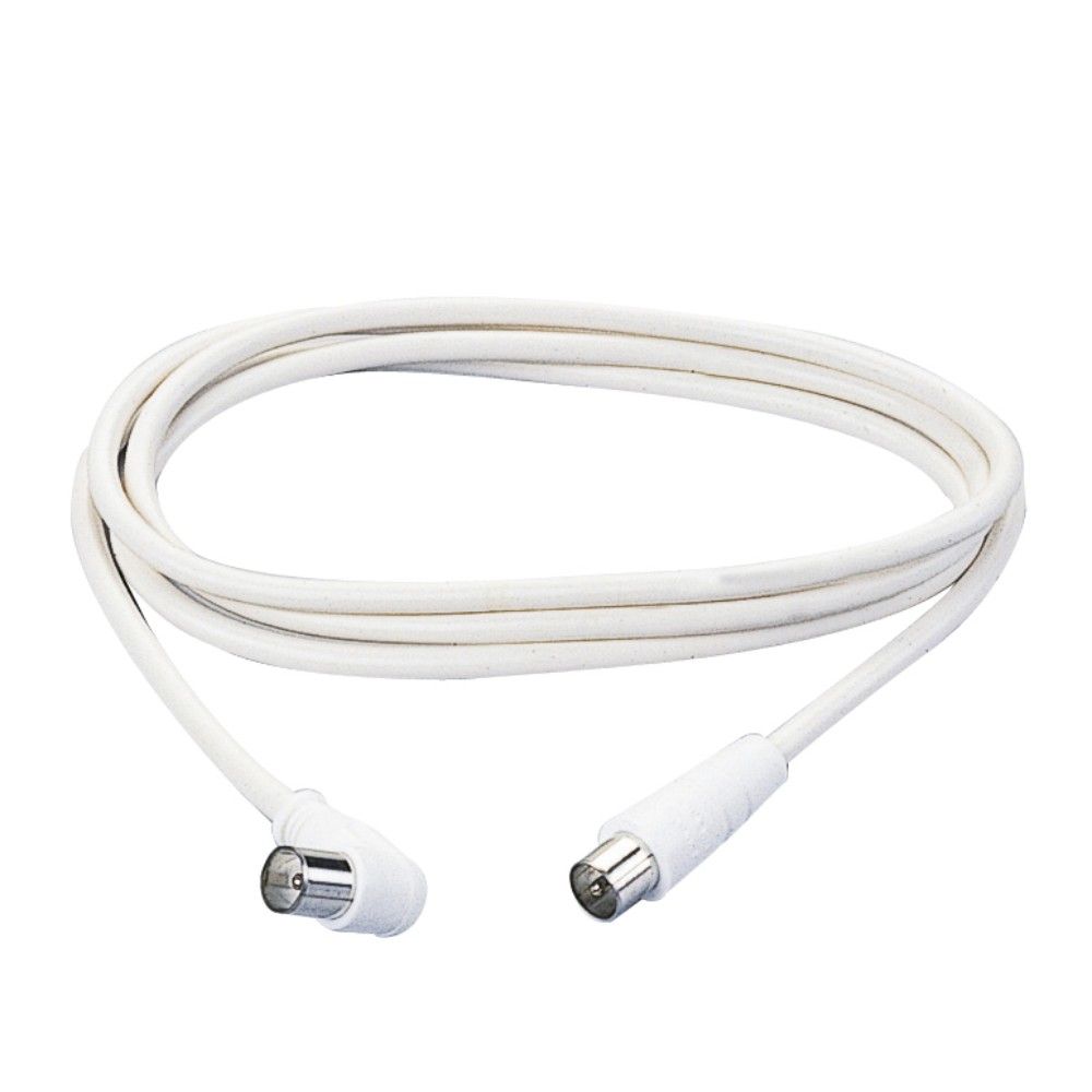 Cavetto coassiale TV 1,5mt Bianco