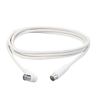 Cavetto coassiale TV 1,5mt Bianco