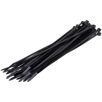 Set 20 fascette cablaggi interni 3,6x200mm Nero 