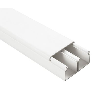 Canale portacavo 2 vie 40x20mm - 2mt Bianco