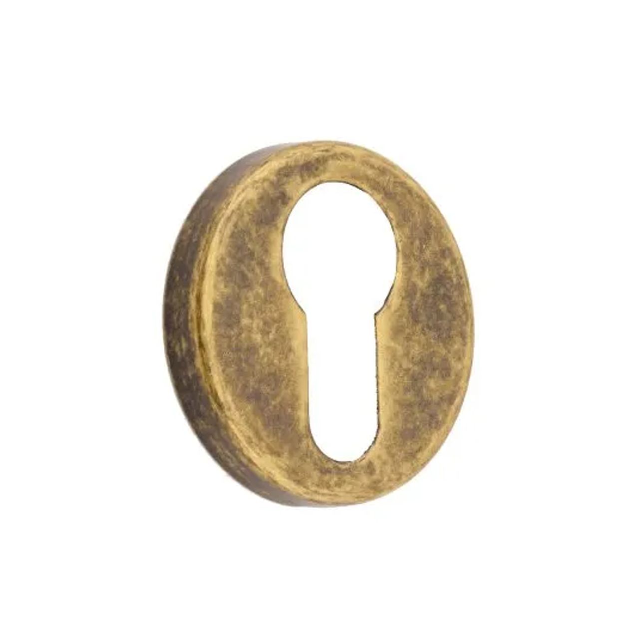 Set 2 bocchette ottone anticato foro Yale