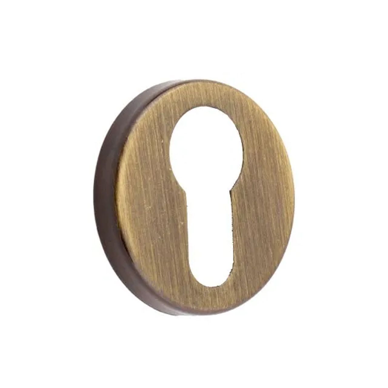 Set 2 bocchette bronzo graffiato foro Yale