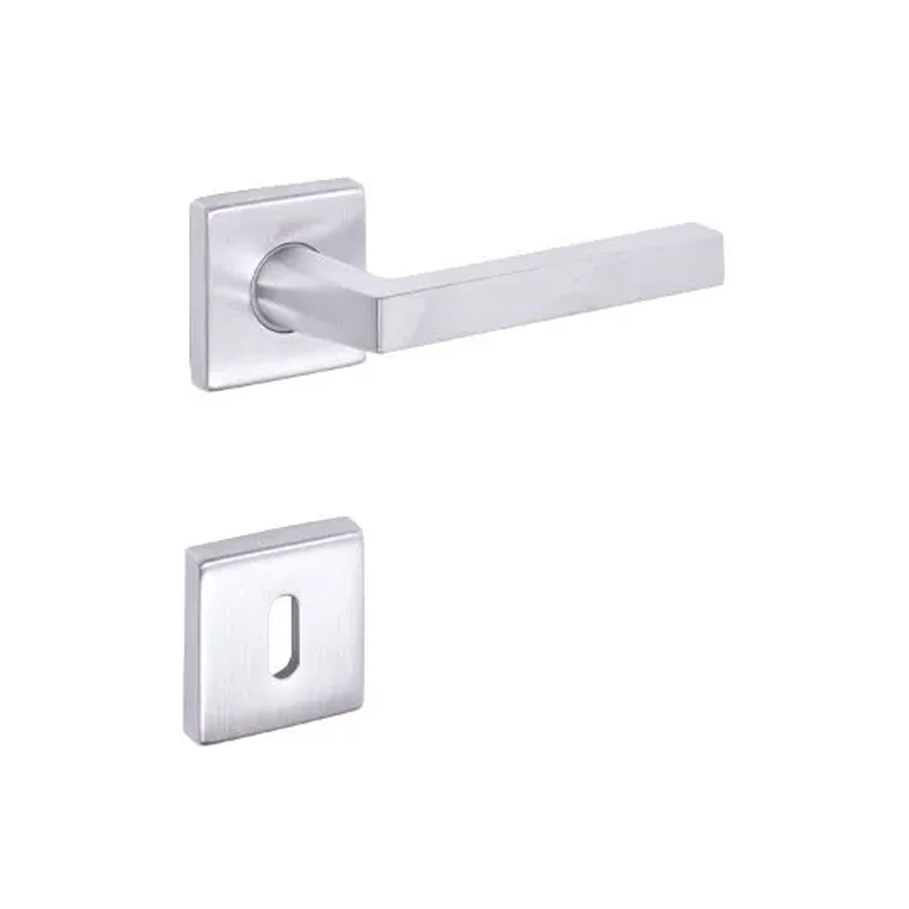 Maniglia Mod.sedici con rosette quadre