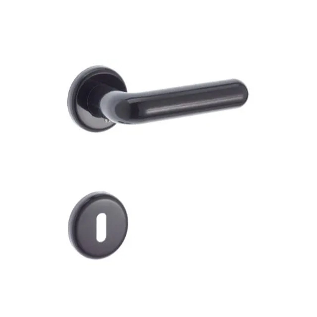 Maniglia nylon nera con rosette