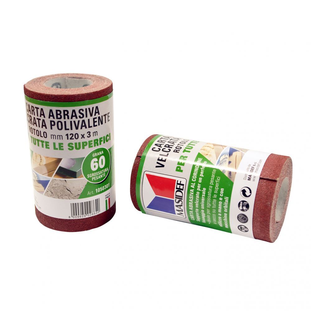 Carta abrasiva velcrata polivalente 80gr