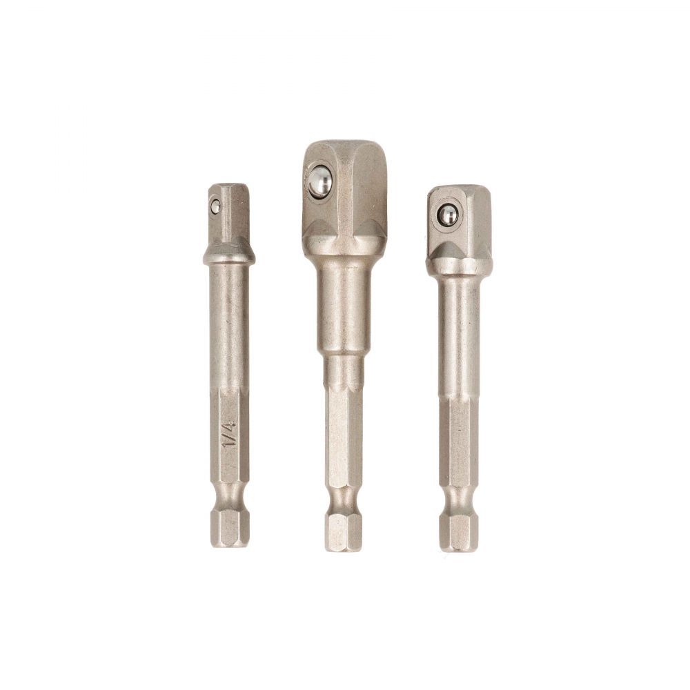 Set 3 adattatori da 50 mm con attacco 1/4” per 1/4” 3/8” 1/2”