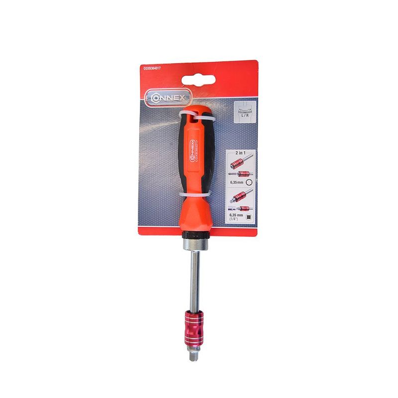 Giravite 2 in 1 a cricchetto con innesto per inserti e bussole