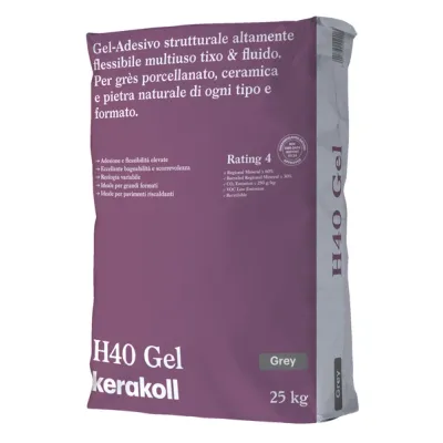 Adesivo Kerakoll H40 GEL 25Kg Grigio Adesivo Kerakoll H40 GEL 25Kg Grigio