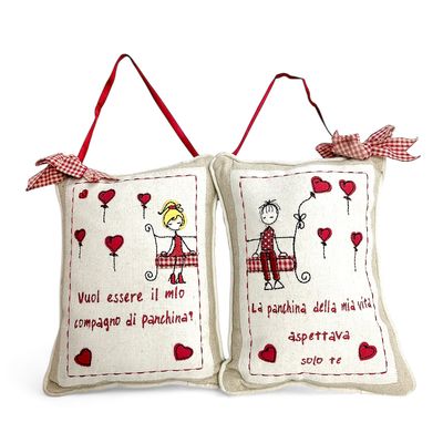 Cuscino doppio amore