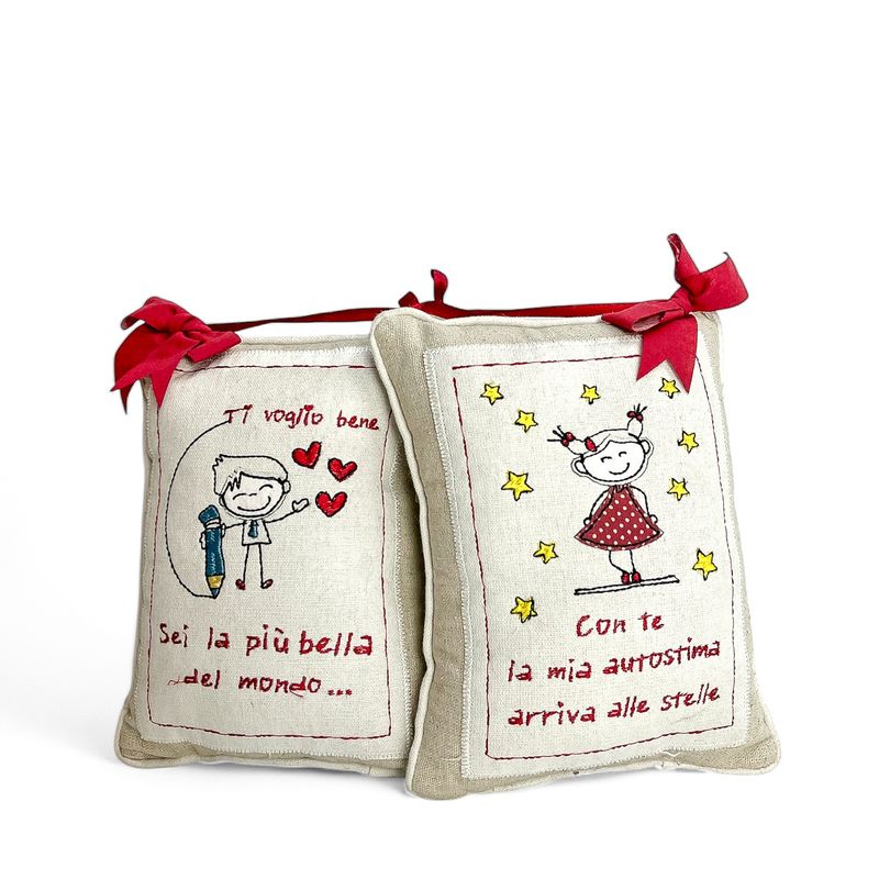 Cuscino doppio Frase amore Cuscino doppio Frase amore
