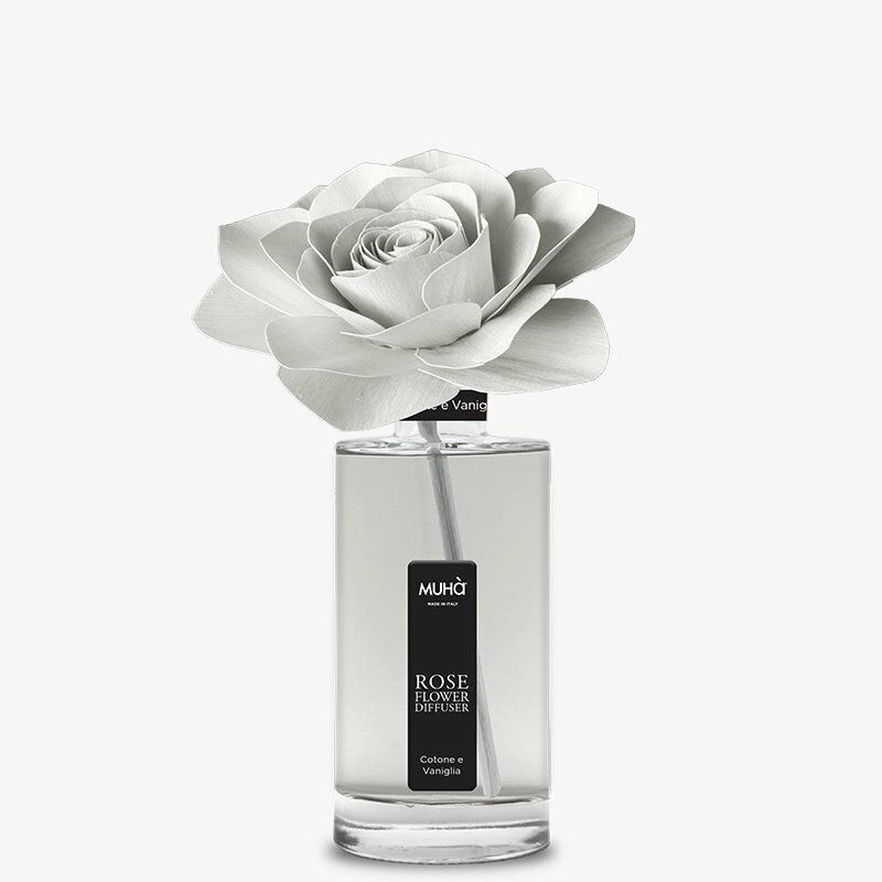 Profumatore ambienti Muhà Rosa Luxury Fiori di cotone 200ml Profumatore ambienti Muhà Rosa Luxury Fiori di cotone 200ml