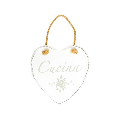 Targhetta cuore cucina