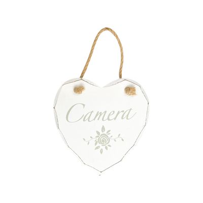 Targhetta cuore camera