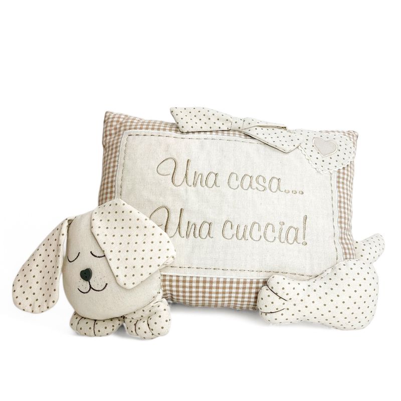 Cuscino dog beige