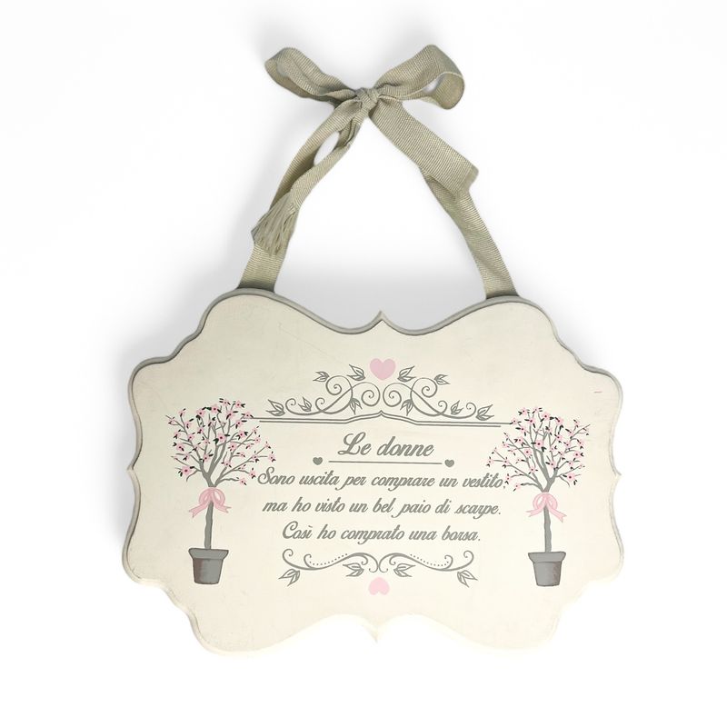 Targhetta Le donne shopping Targhetta Le donne shopping