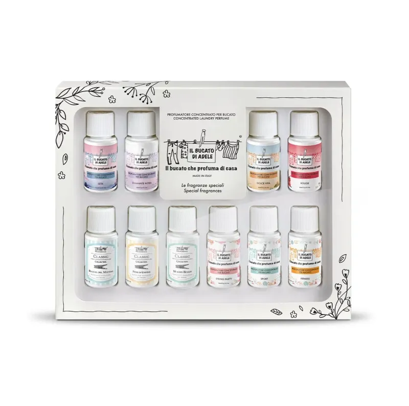 Il bucato di Adele cofanetto 10 fragranze speciali 20ml