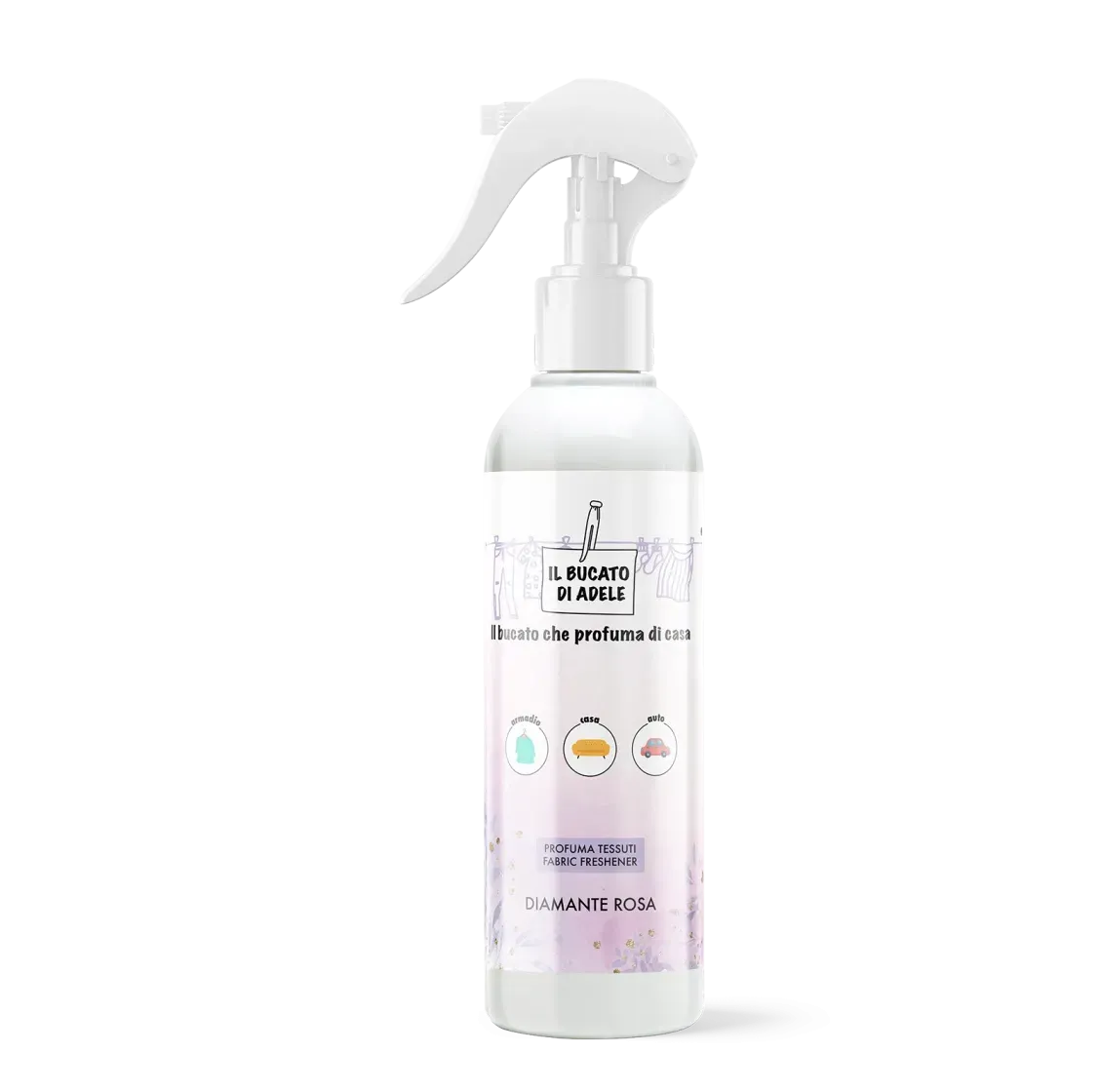 Spray tessuti Il bucato di Adele Diamante rosa