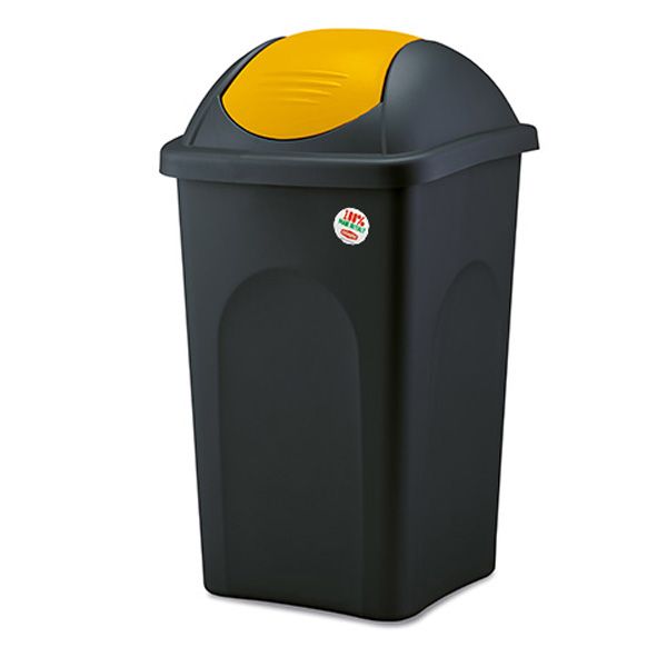 Bidone 60Litri giallo