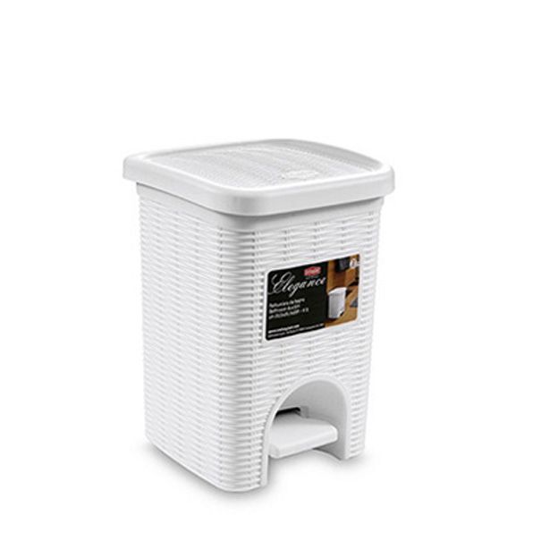 Pattumiera "Elegance" 6 Litri Bianco