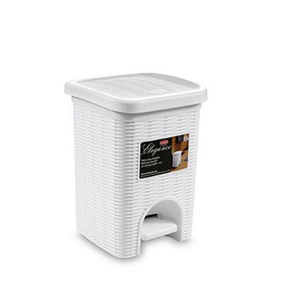 Pattumiera "Elegance" 6 Litri Bianco