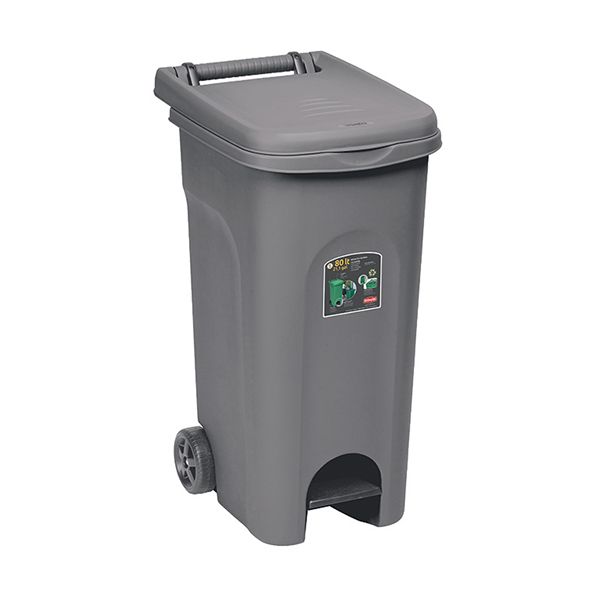 Pattumiera Urban Eco System con pedale Grigio