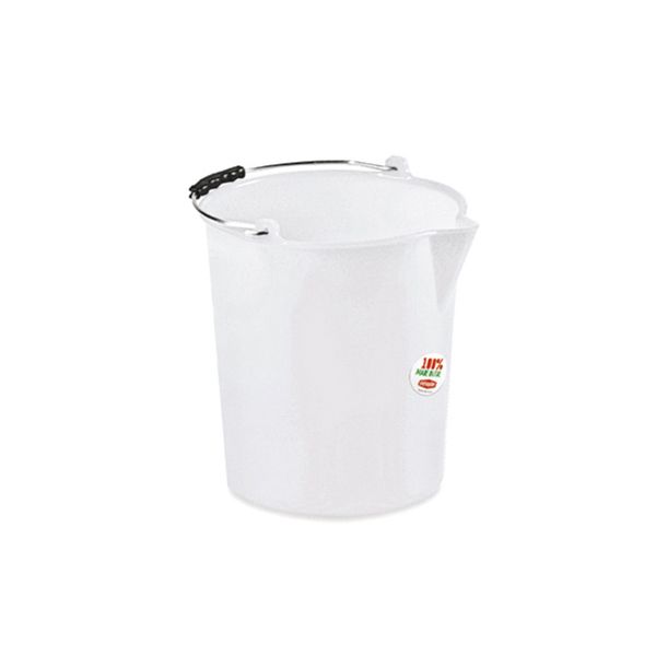 Secchio con becco ø 32cm 17 Litri Bianco