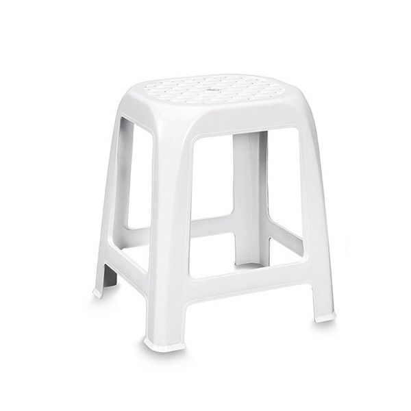 Sgabello "Elfo" 41x35cm h.45cm Bianco