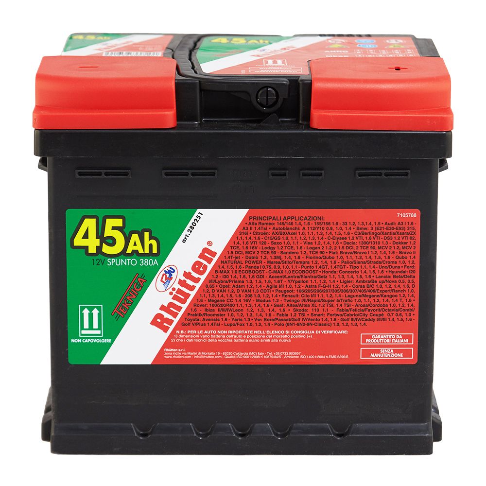Batteria auto Teknica 45AH 380A (EN)