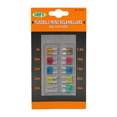 Set 10 fusibili mini bilama
