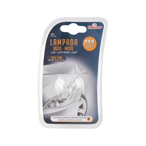 Set 2 lampadine 12V 5W T10 W5W